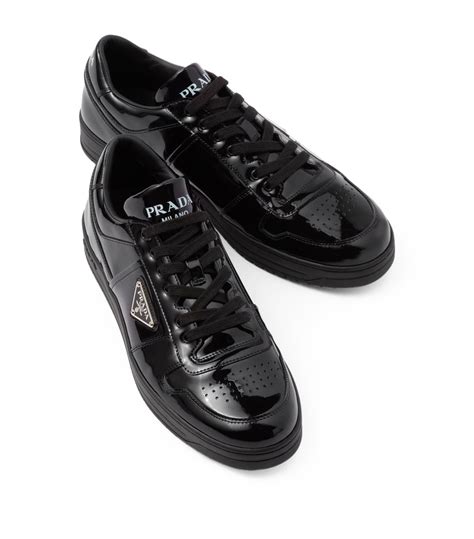 prada downtown patent leather sneakers.